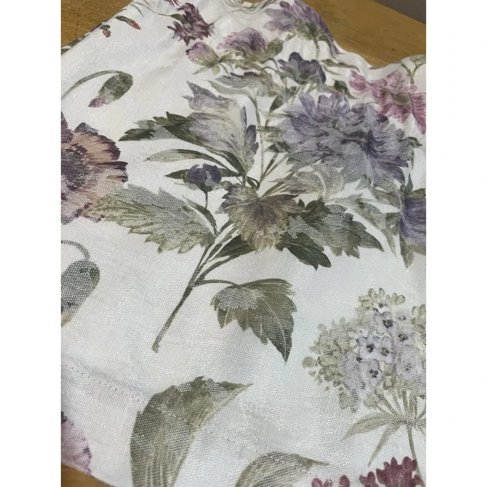 Vtg Martex Floral Valance Garden Cottage Core 80x15